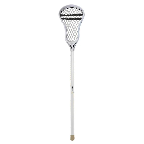 Brine Junior Aluminum Lacrosse Player Stick - Female - 35" x 6.25" x 1.5" - White and Gold - 5+