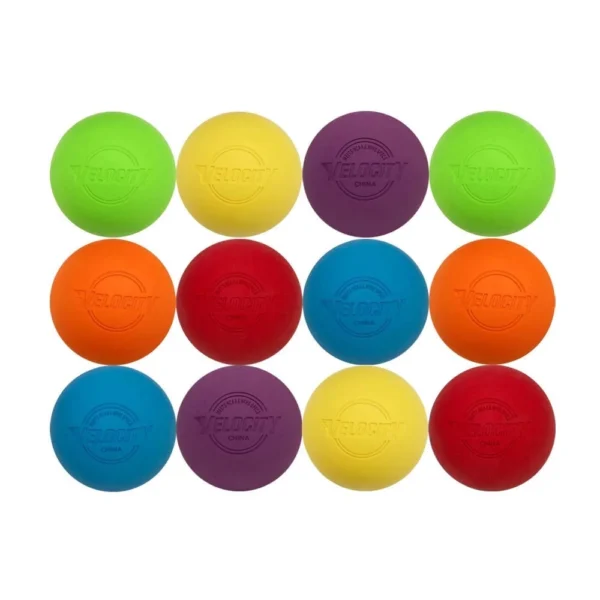 Velocity Lacrosse Balls – 12 Pack – Official Size, NFHS & College Approved – Multi Color