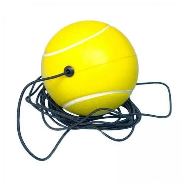 Vsenkes 3xDurable Tennis Ball with String Sports Tool 63mm for Self Practice